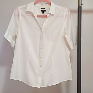 Talbots white button up blouse